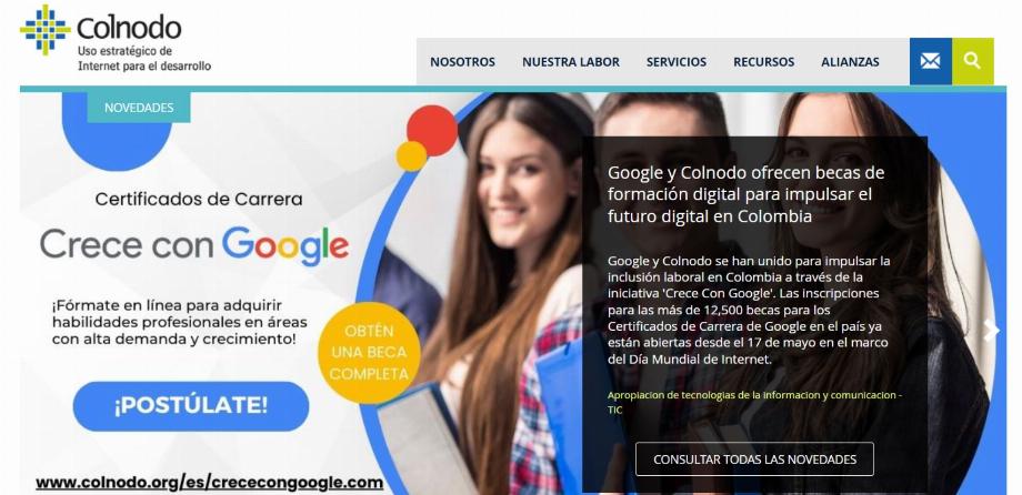 Google et Colnodo offrent des bourses de formation numérique pour promouvoir l'avenir numérique en Colombie