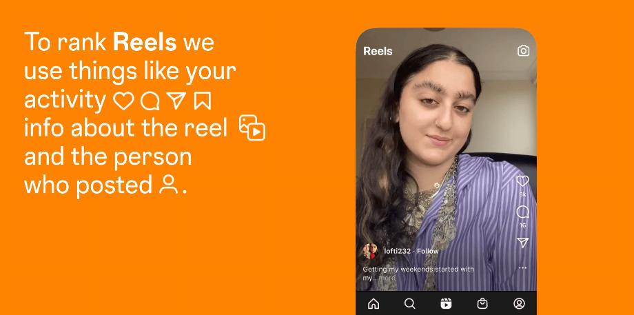 Instagram explique comment fonctionne son algorithme pour recommander du contenu dans Reels. (instagram)