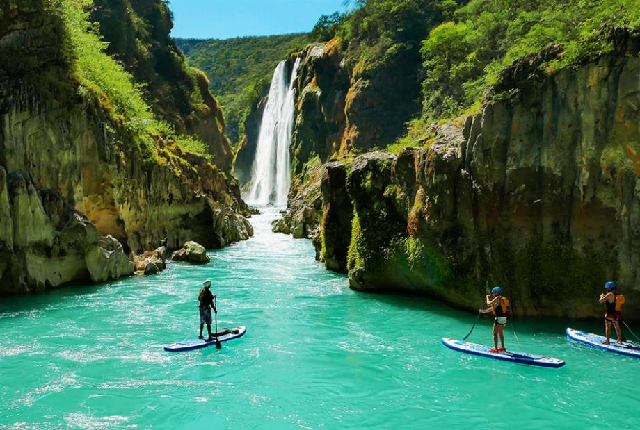 Les cascades de Huscteca Potosina sont l'une des destinations touristiques les plus visitées de la région (Gouvernement du Mexique)