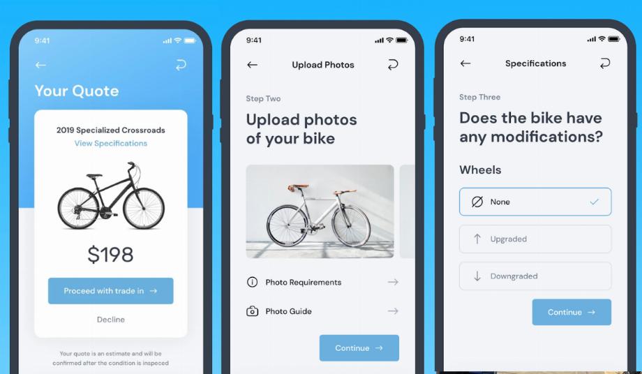 Cette application permet de vendre les vélos à un prix équitable sur le marché.