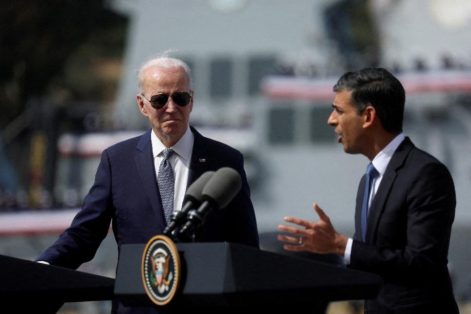 Le Premier ministre britannique de 43 ans a assuré que Biden, 80 ans, est conscient du danger et des avantages de cette technologie (REUTERS/Leah Millis/File Photo)