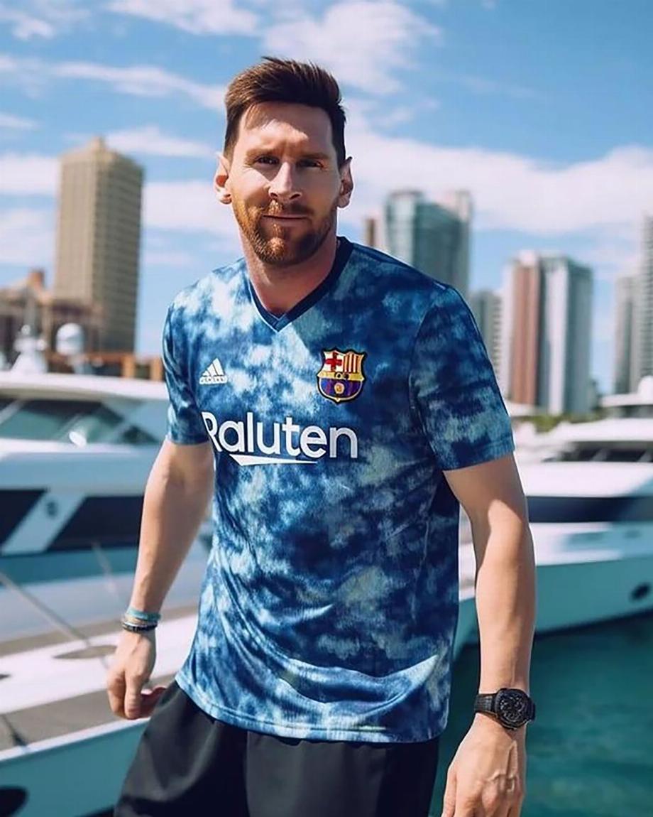 Les photos de Messi à Miami générées avec l'intelligence artificielle (Instagram : @chatgptricks)