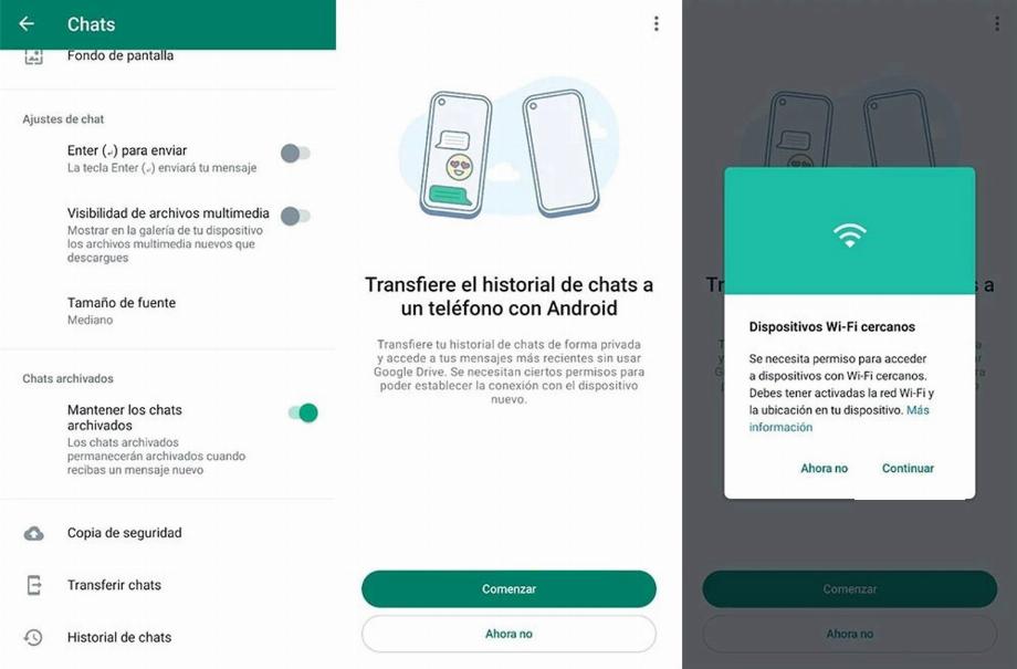 Transférer les chats WhatsApp sans utiliser Google Drive (Xataka)