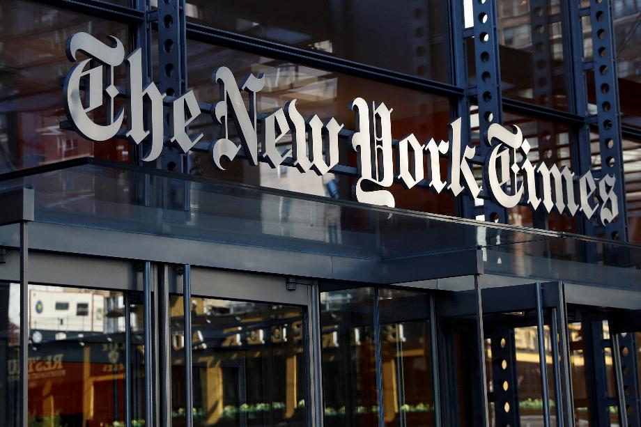 Le New York Times (NYT) était dédié au créneau libéral de gauche. REUTERS/Shannon Stapleton/photo d'archives