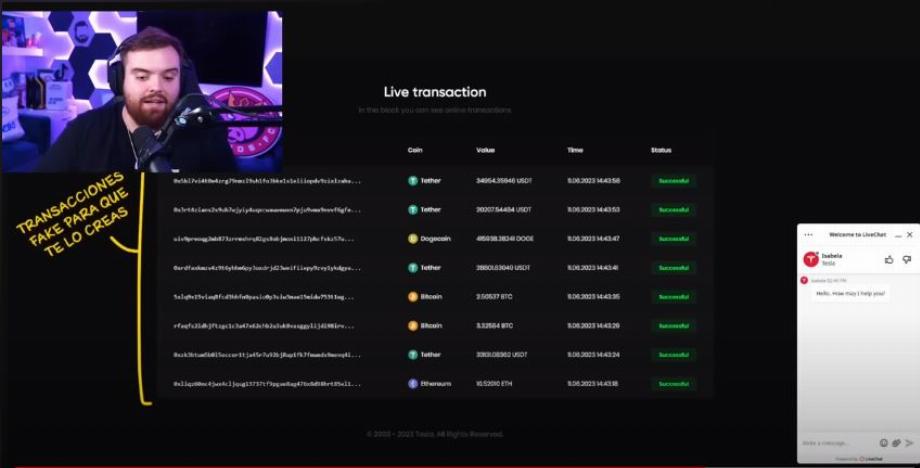 La chaîne du streamer espagnol a été attaquée pour promouvoir une arnaque au bitcoin.