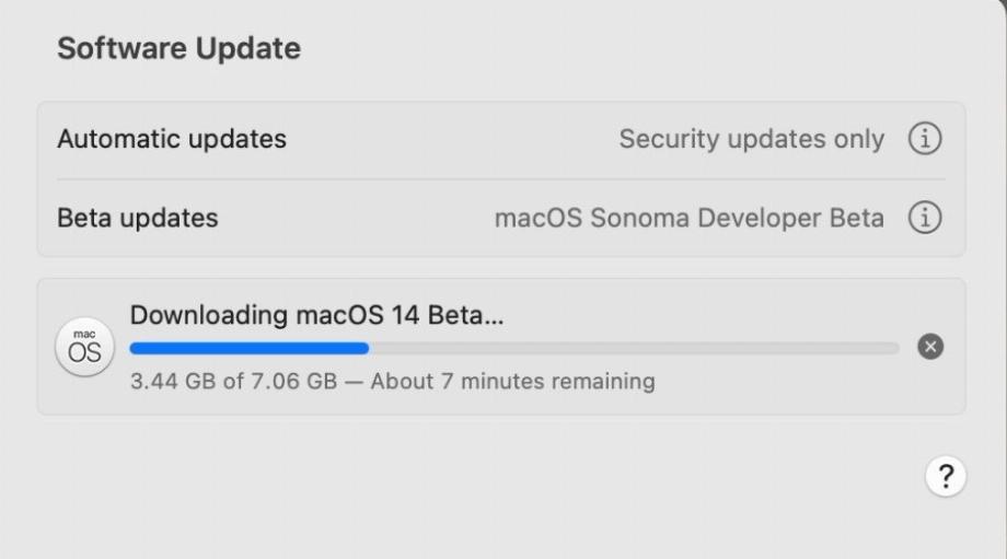 Les utilisateurs d'Apple peuvent désormais télécharger la version d'essai du nouveau macOS Sonoma. (Initiés Apple)