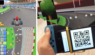 Vidéo de Mario Kart et Pokémon en réalité augmentée avec la Nintendo Switch
