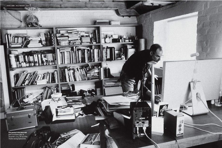 Le bureau de Steve Jobs à Cupertino est préservé tel qu'il l'a laissé depuis sa mort en 2011. (Photo : Diana Walker)
