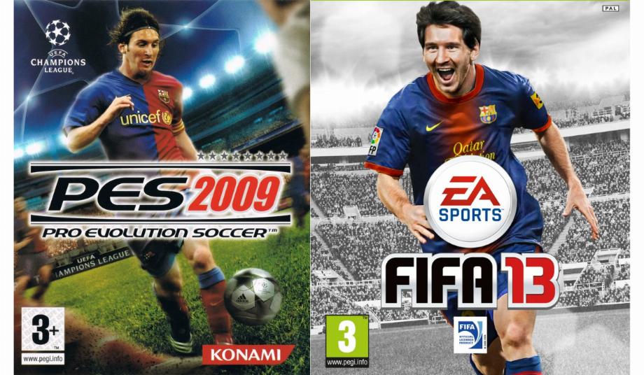 L'Argentin a fait la couverture de jeux vidéo à 10 reprises.