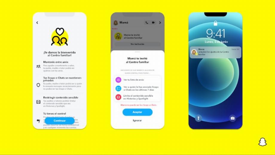 Centre de contrôle de la famille Snapchat. (Snapchat)