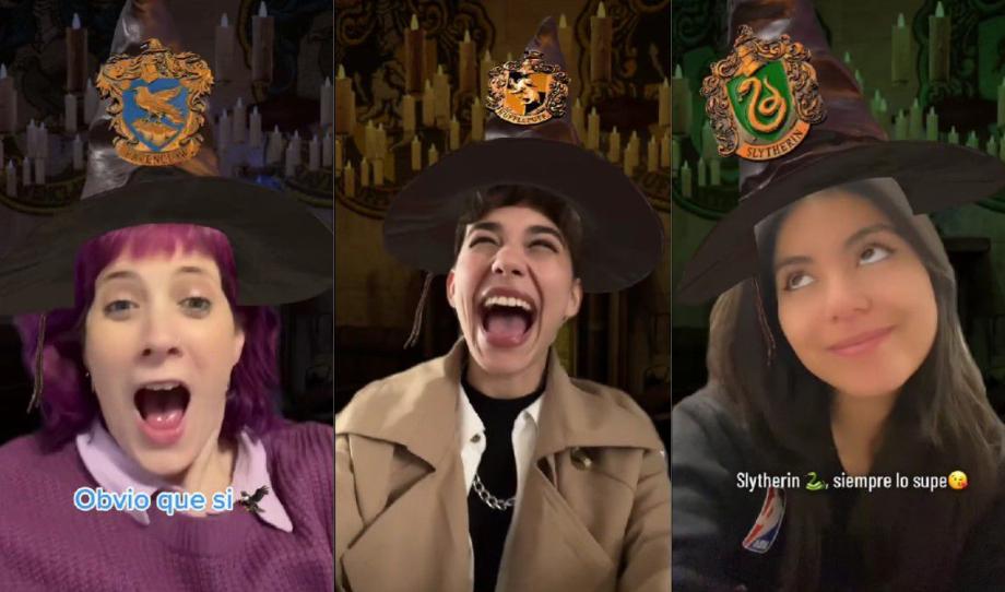 Le filtre Harry Potter TikTok indique à quels utilisateurs de la maison de Poudlard appartiennent. (Infobae)