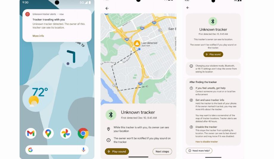 Les utilisateurs pourront connaître une partie du numéro de téléphone de la personne qui possède le traceur. (Google)