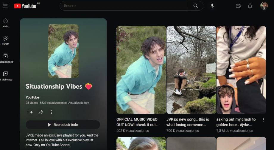 YouTube permettra aux vidéos Shorts d'être regroupées dans des listes de lecture automatique. (Capture)