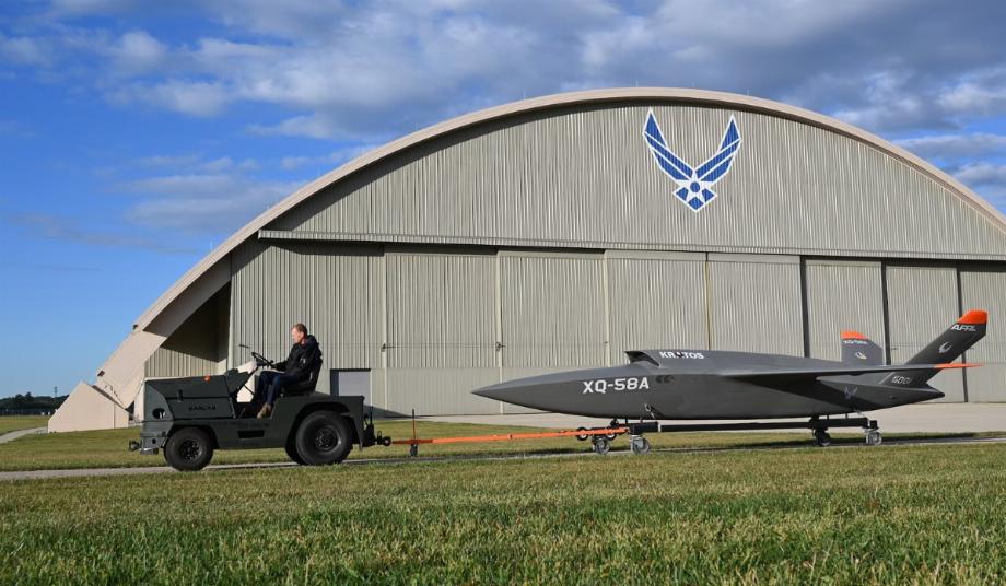 Le XQ-58A Valkyrie exposé au public au Musée national de l'US Air Force (US Air Force)