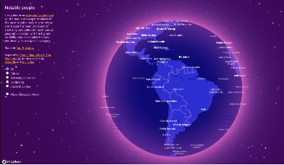 Cette carte interactive montre la personne la plus célèbre de votre ville