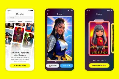 Snapchat va transformer les selfies grâce à l'intelligence artificielle