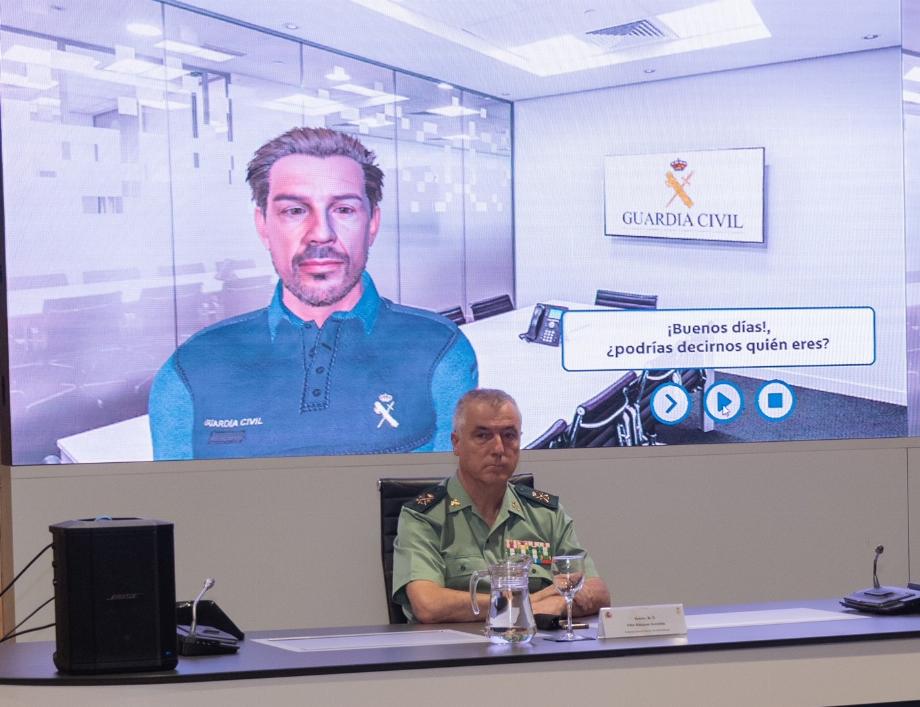 Modèle d'avatar conçu par la Garde civile (Photo : Ministère de l'Intérieur)