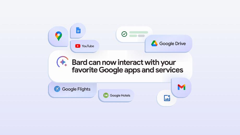 Ils améliorent les capacités de Bard, qui peut désormais extraire des informations des applications et services Google. (Google)