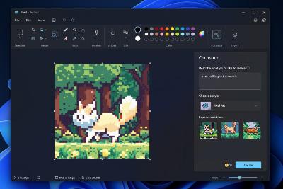 Paint dispose désormais d'une intelligence artificielle pour créer des images professionnelles