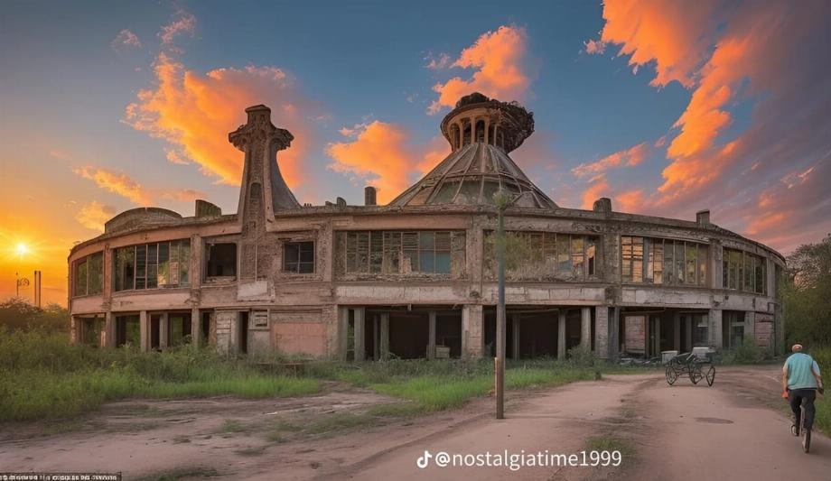 La Basilique si les humains cessaient d'exister. (TikTok/@nostalgiatime1999)