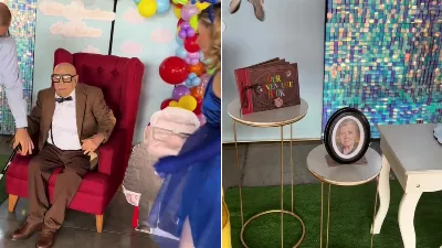 Soirée à thème émotionnelle « Up » : un grand-père a fêté son anniversaire et a rendu hommage à son épouse décédée