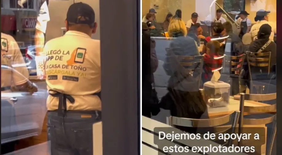 La viralisation de la vidéo a déclenché un débat en ligne sur les conditions de travail dans ce restaurant mexicain populaire (Capture d'écran)