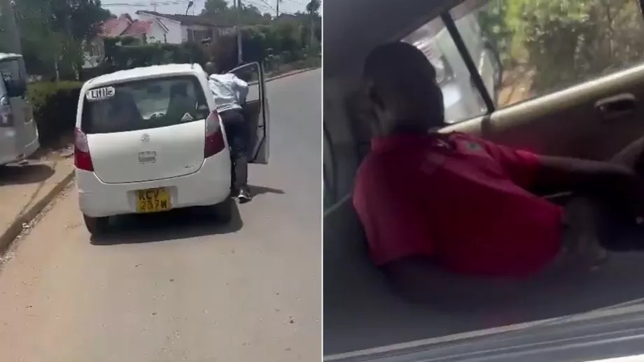 Au Kenya, un chauffeur de taxi est tombé en panne d'essence et son passager a refusé de l'aider. (Twitter)