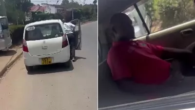 Un chauffeur de taxi est tombé en panne d'essence et son passager a refusé de descendre de la voiture pour pousser