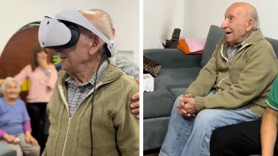 Réaction émotionnelle d'un homme lors de sa première utilisation de la réalité virtuelle : « Nous sommes à nouveau des enfants »