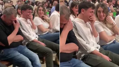Un prêtre a failli tomber lors d'une communion et a provoqué une vague de rire dans l'église
