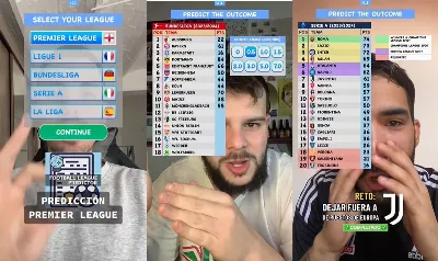 Le filtre TikTok permet de prédire le résultat final des cinq grandes ligues de football d'Europe