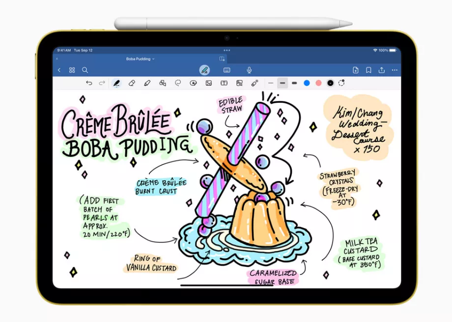 Parfait pour prendre des notes, dessiner, noter, tenir un journal et bien plus encore, le nouvel Apple Pencil est idéal pour la productivité et la créativité au quotidien. (Manzana)