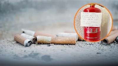 Le technicien de l'ascenseur a laissé un message intimidant aux voisins qui jettent des mégots de cigarettes et c'est devenu viral
