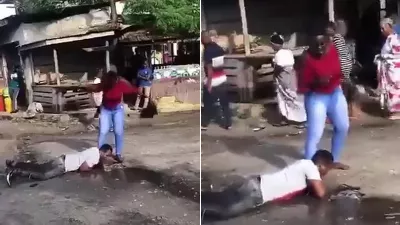 Un homme au cœur brisé a rampé par terre pour supplier son amant de ne pas l'abandonner