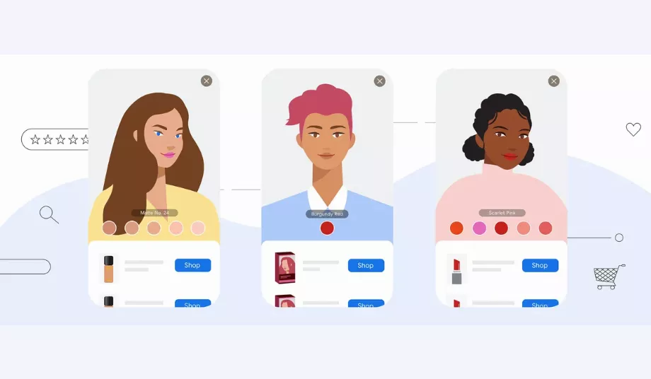 Google propose davantage de moyens d'obtenir un aperçu plus précis des produits de beauté, sans les essayer physiquement en magasin grâce à la réalité augmentée. (Google)