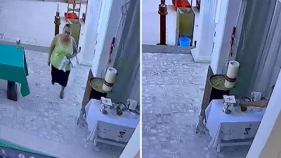 Devant Dieu! Ils surprennent une grand-mère en train de voler du vin pour le consacrer dans une église de Veracruz
