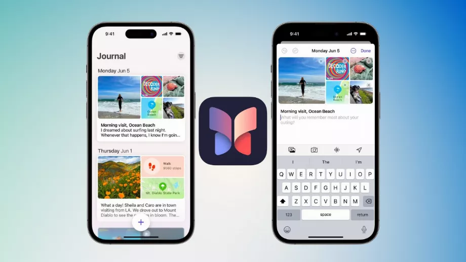 L'application Journal d'Apple. (La pomme mordue)
