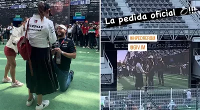 L'amour à toute vitesse ! Un couple se fiance au Grand Prix du Mexique
