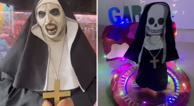 Calaverita de la religieuse de la foire devient la sensation de TikTok | VIDÉO