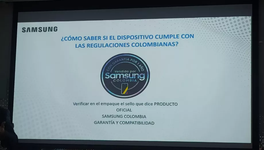 À partir de début 2024, les téléphones portables Samsung achetés via les canaux officiels en Colombie porteront ce sceau. (mot-avec)