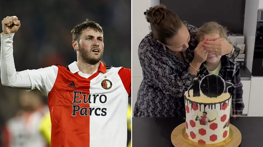 Un petit fan a fêté son anniversaire avec un gâteau de Santiago Giménez Photos : EFE Instagram/@j_heijnis