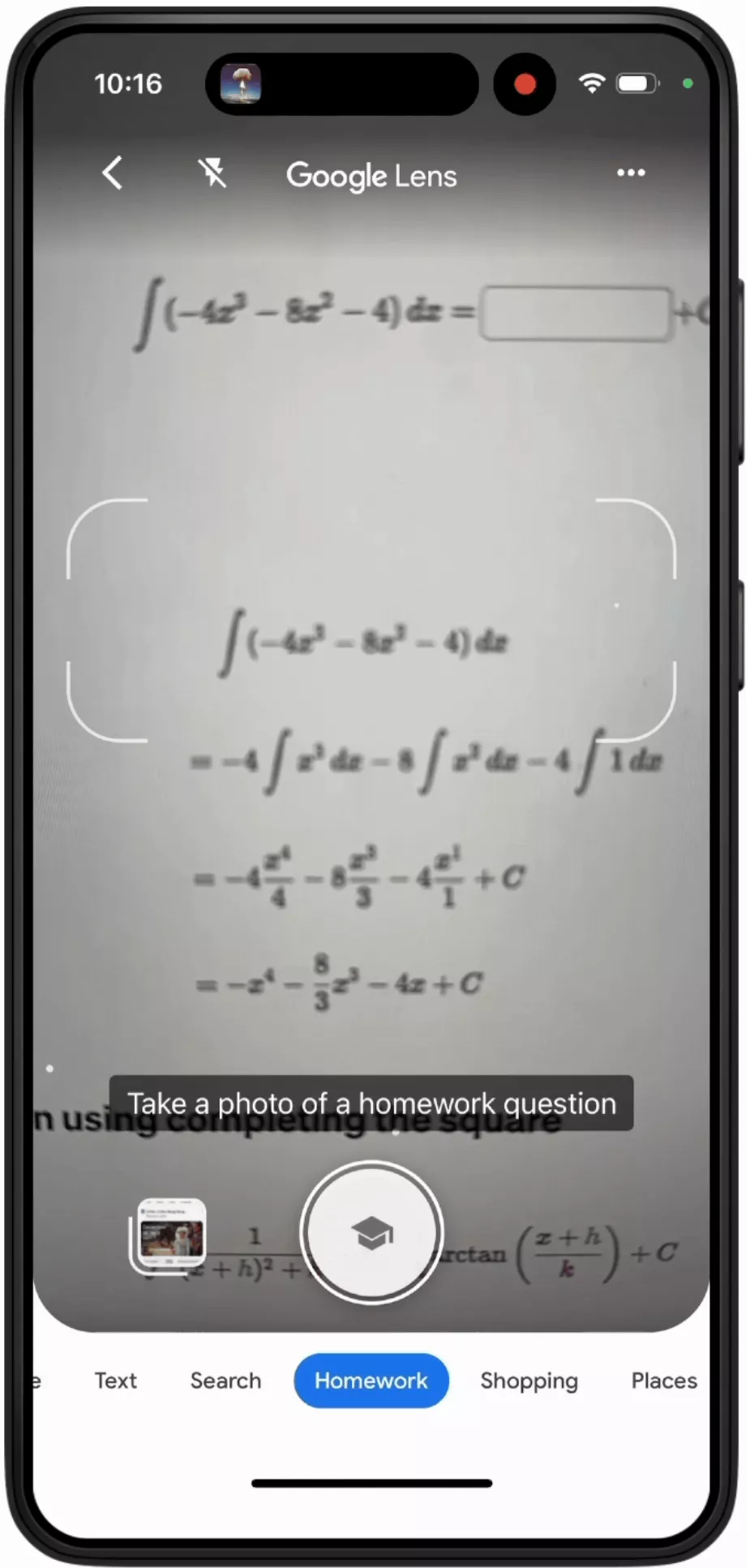 En tapant les équations dans la barre de recherche, les solutions s'affichent. (Google)