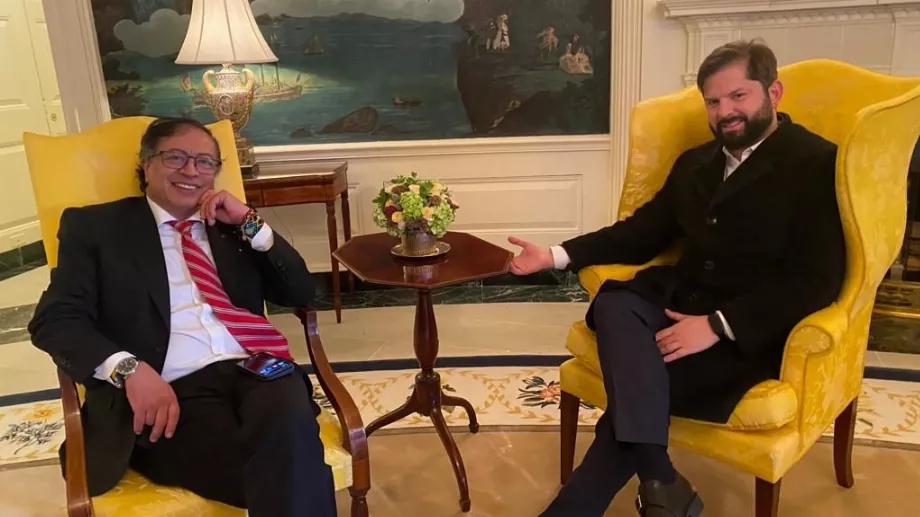 David Luna a comparé Gustavo Petro à Gabriel Boric et a dit au président colombien de prendre exemple - crédit Cancillería