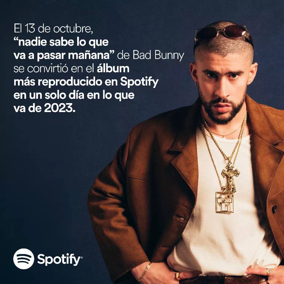 Spotify a déclaré qu'il n'était pas surprenant que l'artiste ait battu ce record. (Spotify)