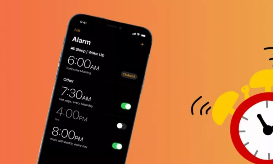 Il est possible de modifier le volume de l'alarme sur iPhone.
