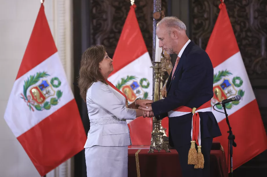Javier González Olaechea a succédé au poste de chancelier de Dina Boluarte.