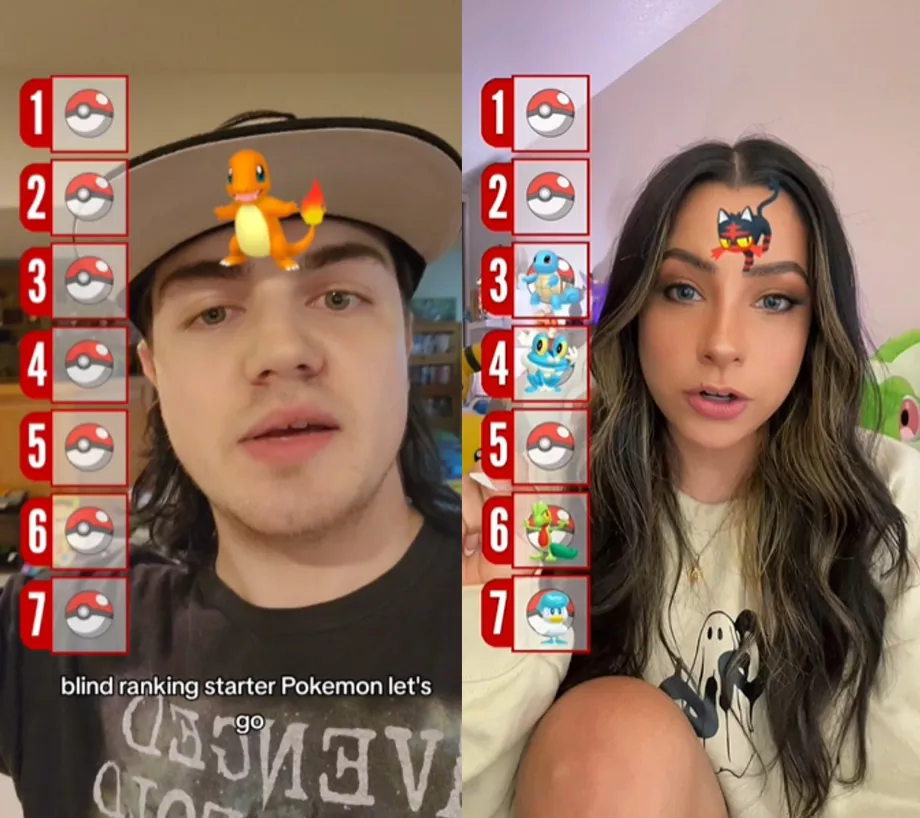 Meilleurs démarreurs Pokémon sur TikTok. (Infoba)