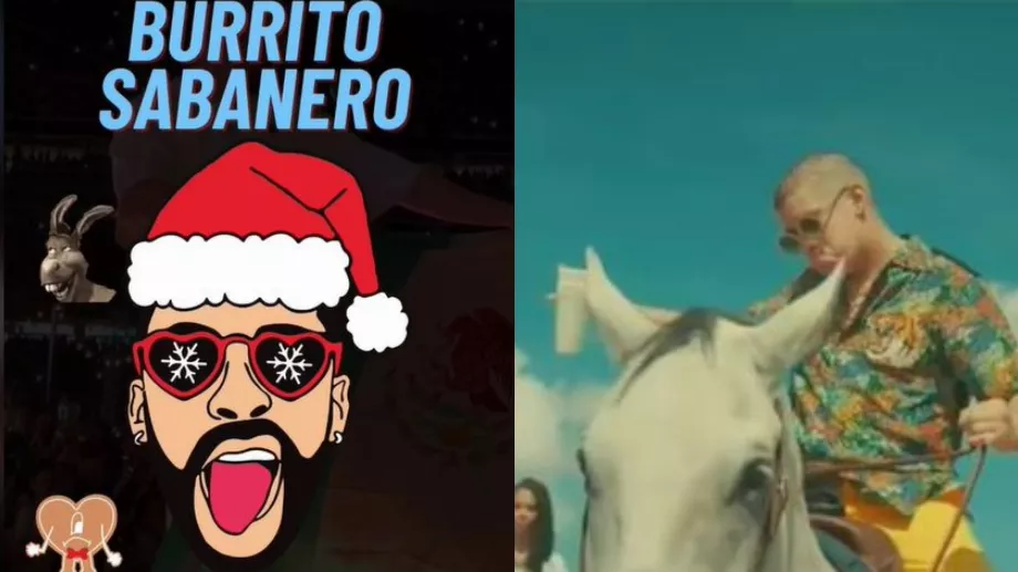« Mi burrito sabanero » version Bad Bunny ! Ils recréent un classique de Noël au Mexique généré par l'IA (Photos : RS)