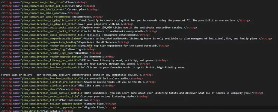 Le code de l'application découvert par un utilisateur de Reddit (@u/Hypixely)