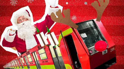 Voici à quoi ressemblerait le métro CDMX si le Père Noël l'avait conçu, selon l'Intelligence Artificielle | PHOTOS